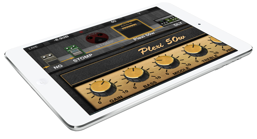 didattica musicale con ipad: effetti per chitarra elettrica